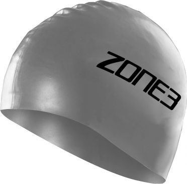 Zone3 Silikon Badekappe Silber