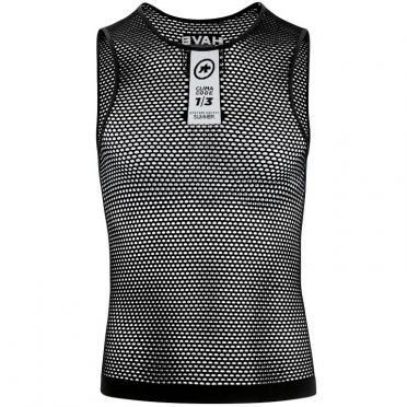 Assos Skinfoil NS Summer Ärmellos Unterhemd Schwarz Unisex