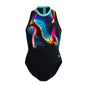 Speedo eco+ print hydrasuit bla damen