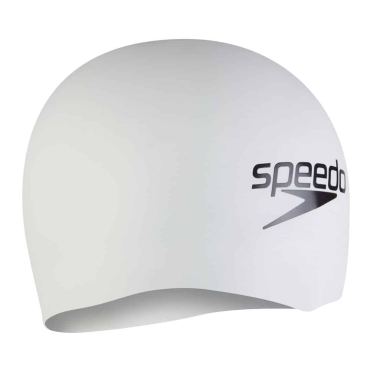 Speedo fastskin hiro schwimmen Kappe Weiss p3 