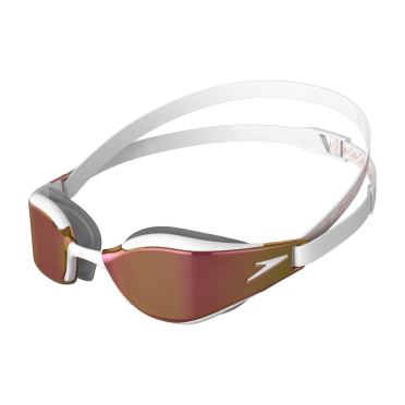Speedo fastskin hyper elite mirror Schwimmbrille Weiss 