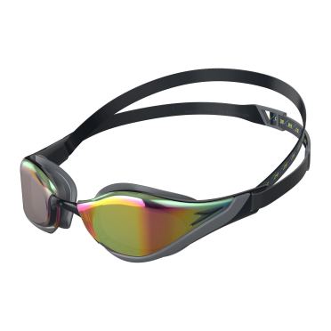 Speedo Fastskin Pure Focus Mirror Schwimmbrille Schwarz/Grün 