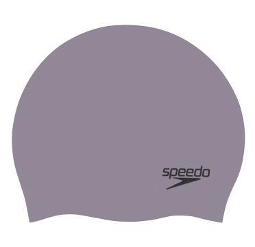  Speedo geformte Silikon-Schwimmkappe Grau p12 