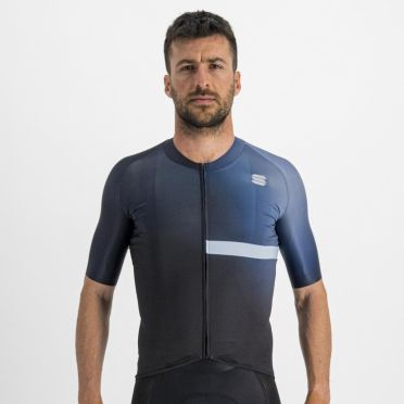 Sportful Bomber Kurzarm Radtrikot Blau Herren 