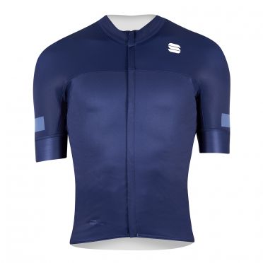 Sportful Classic Radtrikot Kurzarm Blau Herren