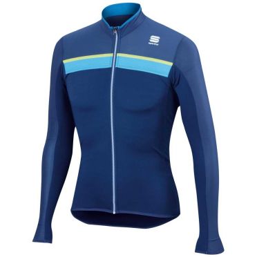 Sportful Pista Longsleeve Jersey Blau/Gelb Herren