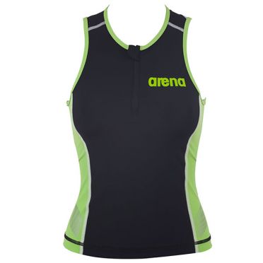 Arena ST Ärmellos Tri Top Schwarz/Grün Damen 