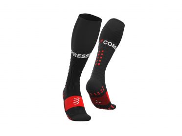 Compressport Full socks Run Kompressionssocken Schwarz 