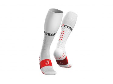 Compressport Full socks Run Kompressionssocken Weiss 