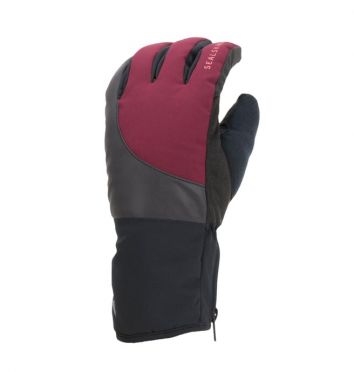 SealSkinz Cold weather reflective Radhandschuhe Schwarz/Rot