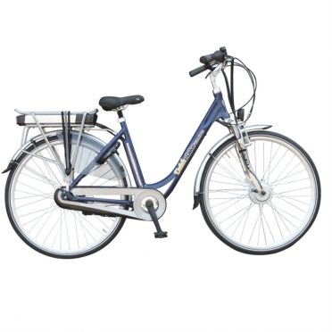 Dutchebike Elektro damenrad touring blau