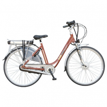 Dutchebike Elektro damenrad touring orange-kupfer