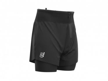 Compressport Trail 2-in-1 Compression shorts Schwarz Herren 