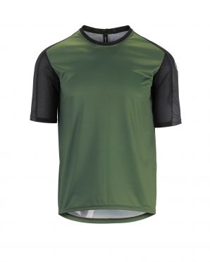 Assos Trail SS Kurzarm Radtrikot Grün Herren