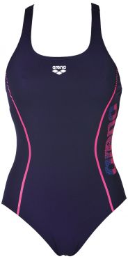 Arena Resistor Badeanzug Blau/Rosa Damen