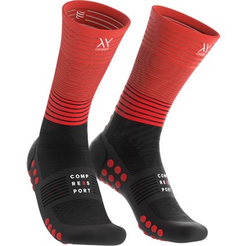 Compressport Mid Compression Socken Oxygen Schwarz/Rot 