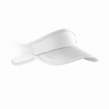 2XU Run Visor Weiß