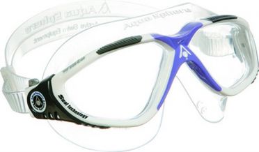 Aqua Sphere Vista Lady klare Linse Schwimmbrille Silber/Lila