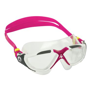 Aqua Sphere Vista transparente Linse Schwimmbrille weiss/lila 