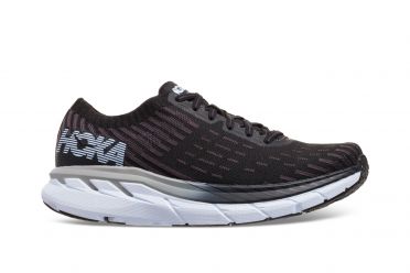 Hoka One One Clifton 5 Knit Laufschuhe Schwarz/Weiß Damen