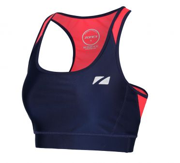 Zone3 Aquaflo plus Bra crop Tri top Blau/Rosa Damen