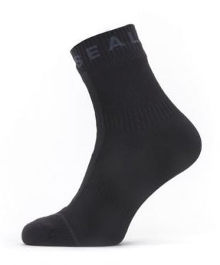 Sealskinz Dunton All weather Radsocken mit Hydrostop Schwarz/Grau