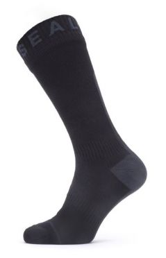 Sealskinz All weather mid Radsocken mit Hydrostop Schwarz/Grau