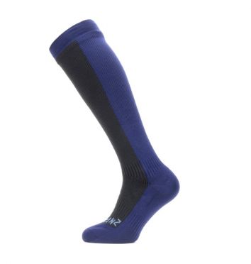 Sealskinz Cold weather knee Radsocken mit Hydrostop Schwarz/Blau