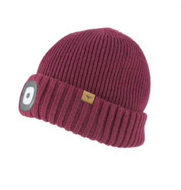Sealskinz cold weather LED beanie Rot
