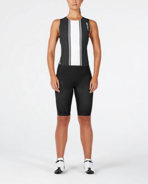 2XU Project X Swim skin Schwarz/Weiß Damen