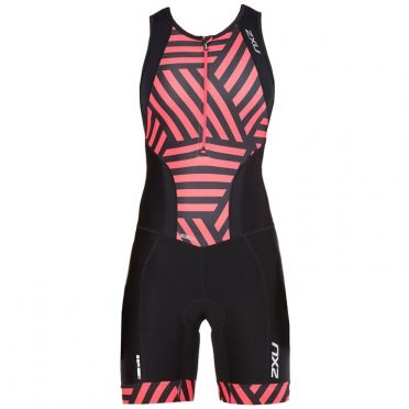 2XU Perform Ärmellos Trisuit Schwarz/Rot Damen