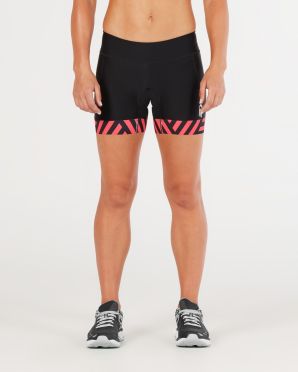 2XU Perform 4.5" Tri shorts Schwarz/Rot Damen