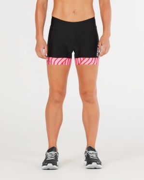 2XU Perform 4.5" Tri shorts Schwarz/Rosa Damen