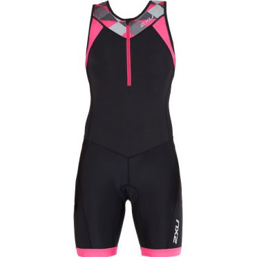 2XU Active Ärmellos Trisuit Schwarz/Rosa Damen