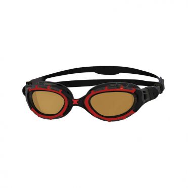 Zoggs Predator flex Polarized Schwimmbrille Rot/Schwarz