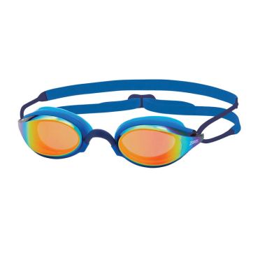 Zoggs Fusion Air Titanium Mirror Linse Schwimmbrille Blau/Orange 