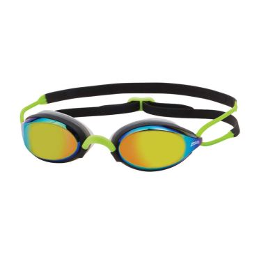 Zoggs Fusion Air Titanium Mirror Linse Schwimmbrille Grun/Gold 