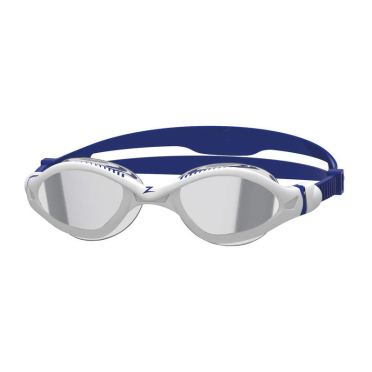 Zoggs Tiger LSR+ Titanium mirror Linse Schwimmbrille Blau/Weiss 