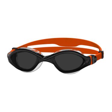 Zoggs Tiger LSR+ Dunkle Linse Schwimmbrille Schwarz/Orange 