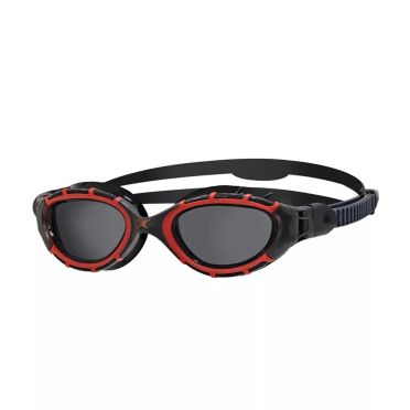 Zoggs Predator flex polarized Schwimmbrille Schwarz/Rot 