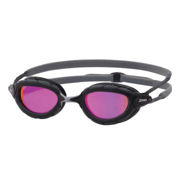 Zoggs Predator titanium Schwimmbrille Schwarz/Lila 