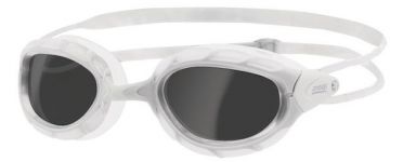 Zoggs Predator dunkle Linse Schwimmbrille Weiß 