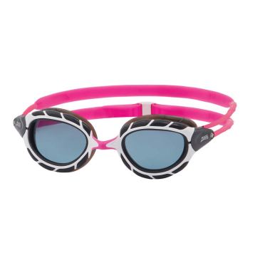 Zoggs Predator dunkle Linse Schwimmbrille Lila/Weiss 