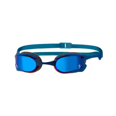 Zoggs Raptor HCB Titanium Mirror Linse Schwimmbrille Blau 