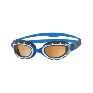 Zoggs Predator flex polarized ultra Schwimmbrille Schwarz/Blau 