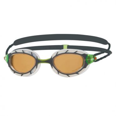 Zoggs Predator flex Polarized Schwimmbrille Grun/Weiß 