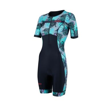 Zone3 Activate Plus Kurzarm Trisuit Tribal Rush Damen 