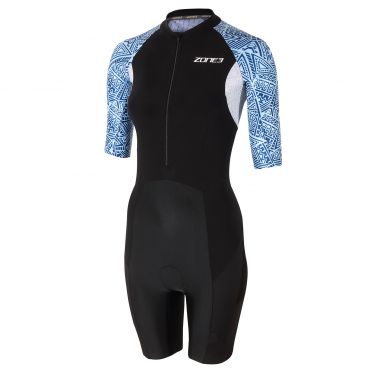 Zone3 Lava aero Trisuit Kurzarm kona print Damen 