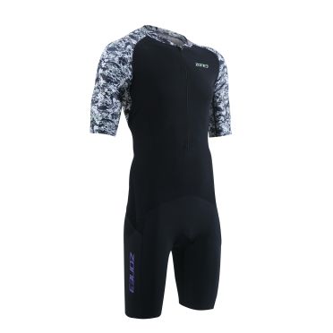 Zone3 Lava Kurzarm trisuit Grau Herren 