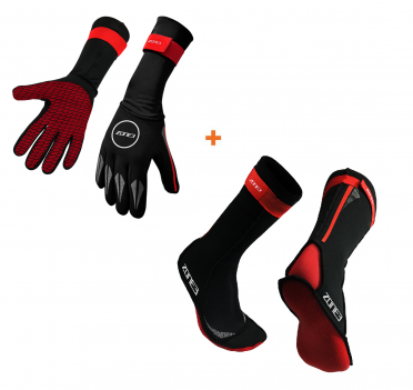 Zone3 Neopren Schwimmsocken und Schwimmhandschuhe Vorteilspaket
